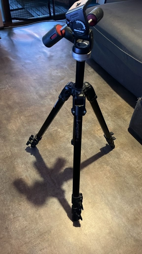 Manfrotto 144B Professional statief, Ophalen, Gebruikt, Driepoot, 175 cm of meer