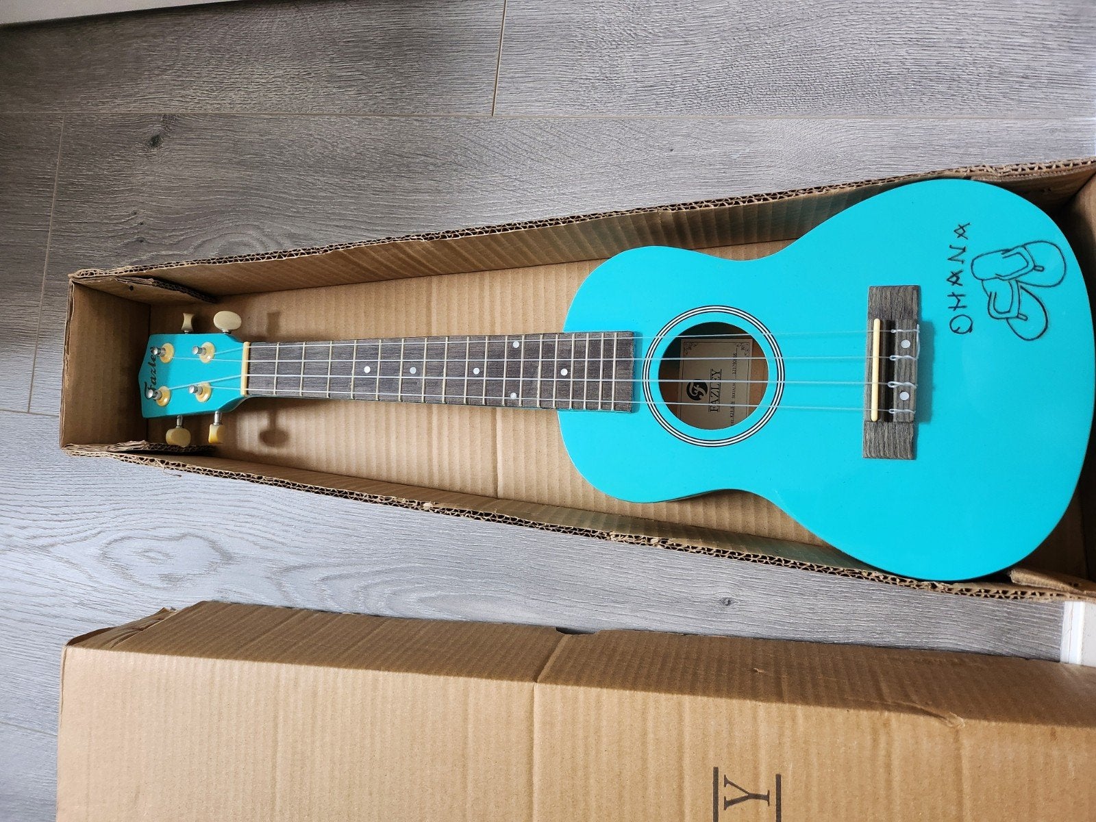 Fazley K23LB-W Ukelele - Lichtblauw, Zo goed als nieuw, Ophalen of Verzenden, Zo goed als nieuw, Ukelele