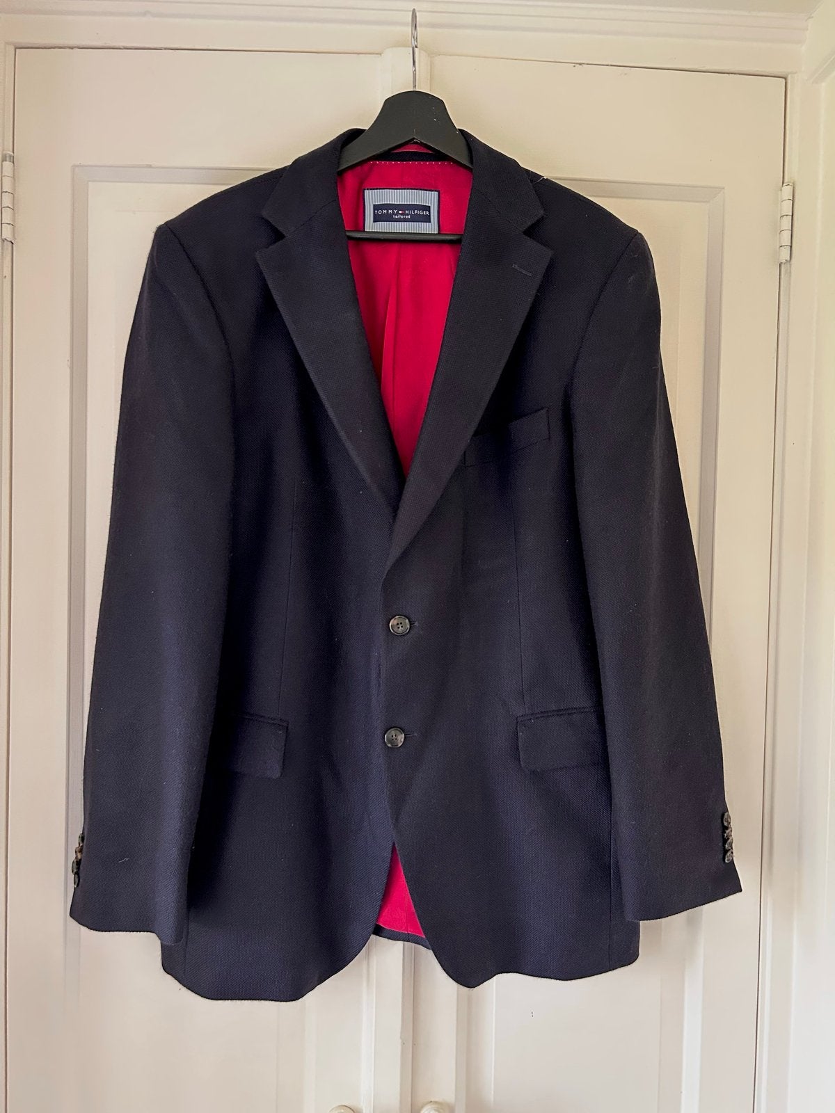 Tommy Hilfiger Tailored Colbert Maat 52, Ophalen of Verzenden, Zo goed als nieuw, Maat 52/54 (L), Blauw