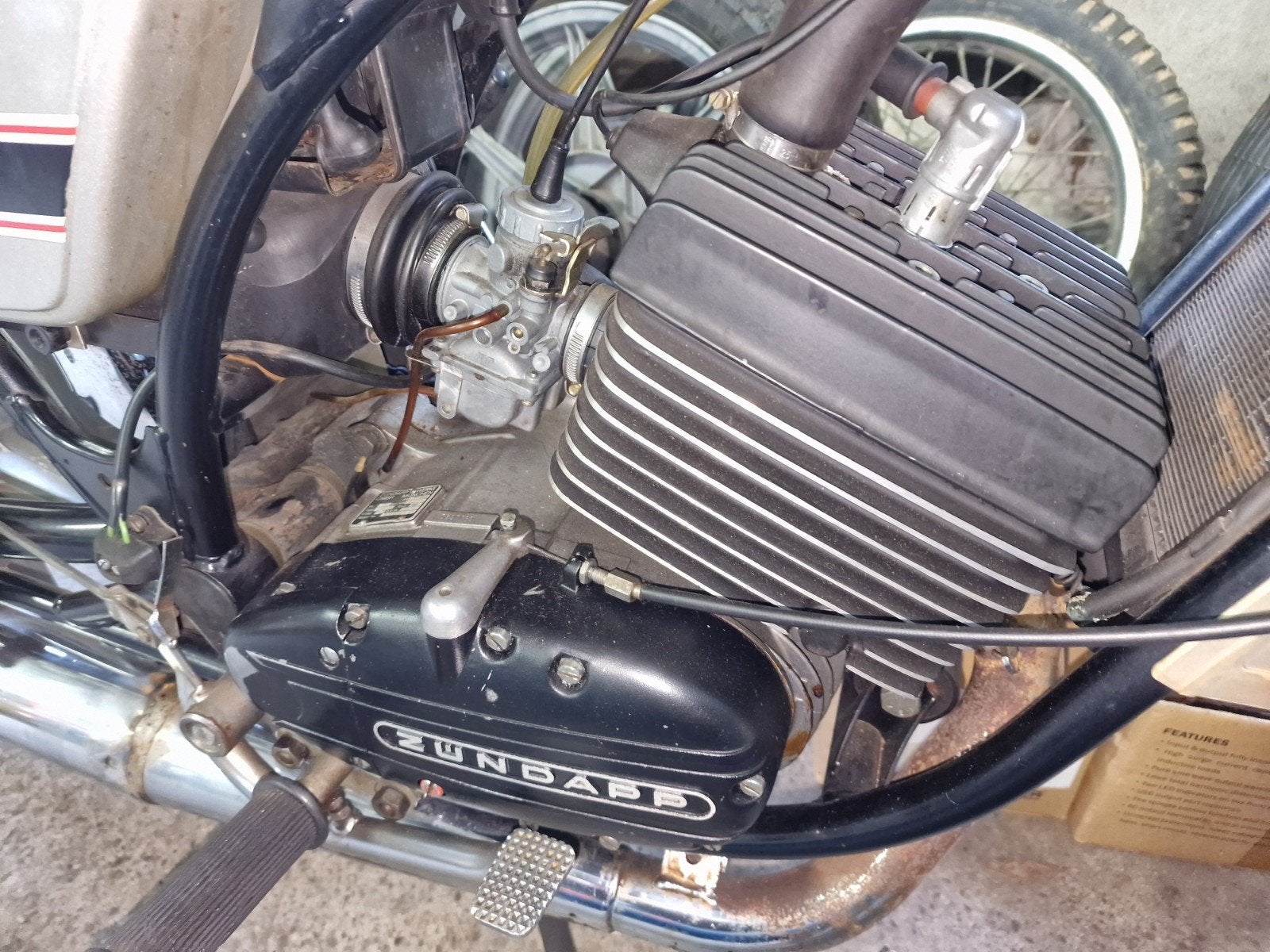 Zündapp KS125 motorblok in goed staat (Zwitsers Motorblok)., Fietsen en Brommers, Ophalen of Verzenden, Blok
