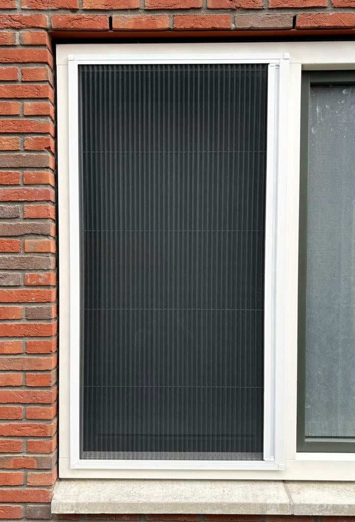Plissé raamhor op maat – Gratis inmeten, Ophalen, Nieuw, Aluminium, Raamkozijn