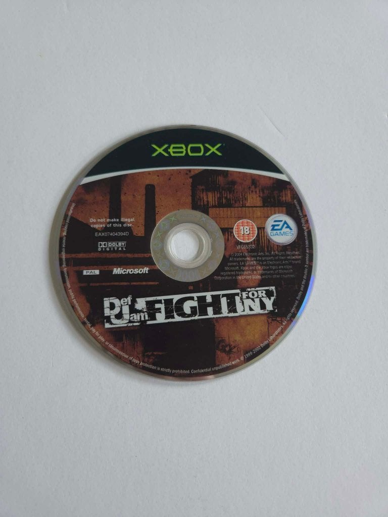 Xbox Original - Def Jam Fight for NY - Disc Only, Vanaf 18 jaar, Vechten, 2 spelers, Ophalen of Verzenden