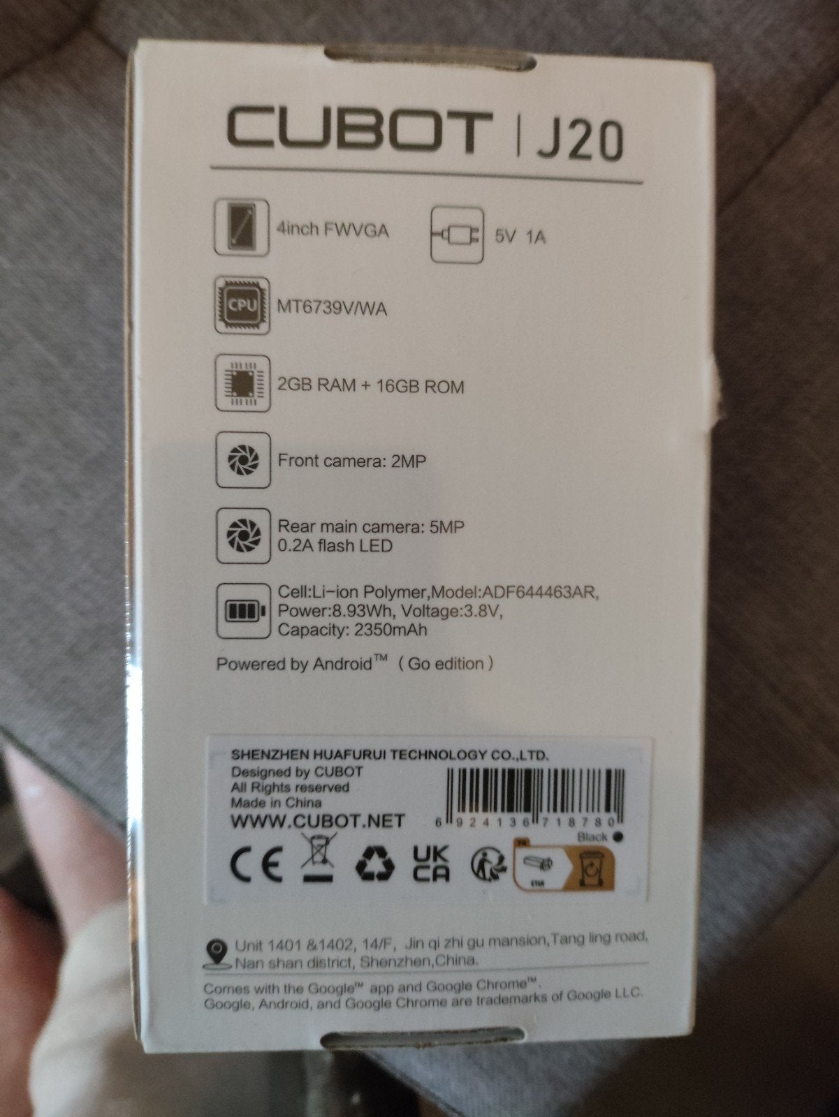 Cubot J20 Smartphone - Nieuw in doos, Telecommunicatie, Mobiele telefoons | Overige merken, Nieuw, 3 tot 6 megapixel, Ophalen of Verzenden
