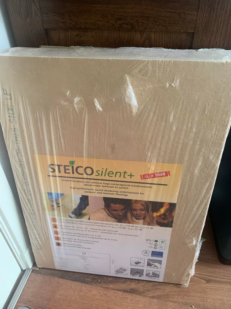 Steico Silent 10dB ondervloer - ongeopend pakket, Ophalen, Overige typen, Nieuw, Minder dan 5 m²