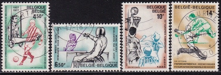 2173 - België michel 1915/1918 gestempeld , 50 jaar sport, Postzegels en Munten, Postzegels | Europa | België, Verzenden, Gestempeld