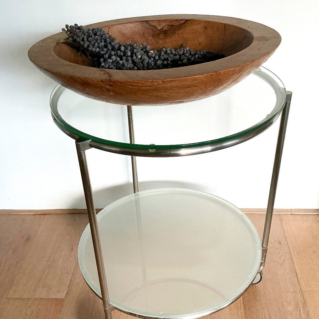 Ikea ‘Strind’ trolley, bijzettafeltje, Ophalen, Minder dan 55 cm, Gebruikt, Modern, mid-century