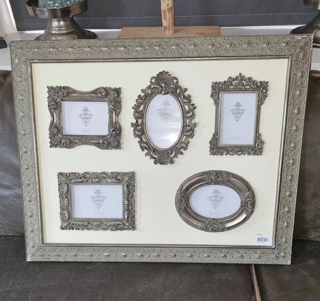 Grote fotolijst  72 bij 56 cm.        met 5 kleinere lijsten, Huis en Inrichting, Woonaccessoires | Lijsten, Ophalen of Verzenden