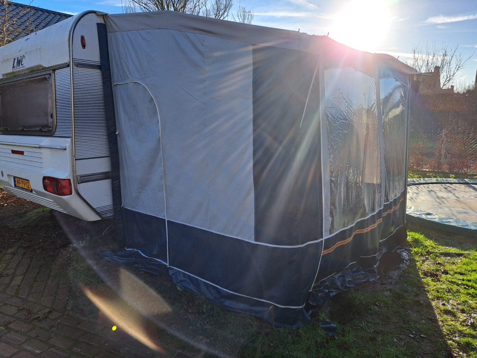 Wintervaste voortent caravan Gerjak aspen 260, Ophalen, Gebruikt