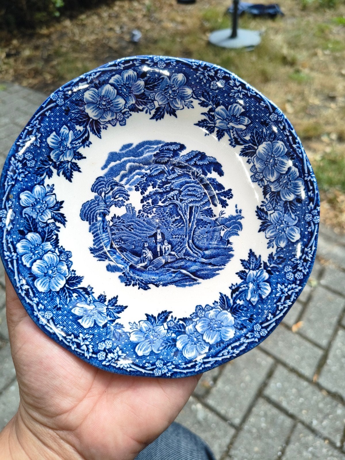 Antieke Enoch Wedgwood Woodland schotel/schaal, Ophalen of Verzenden