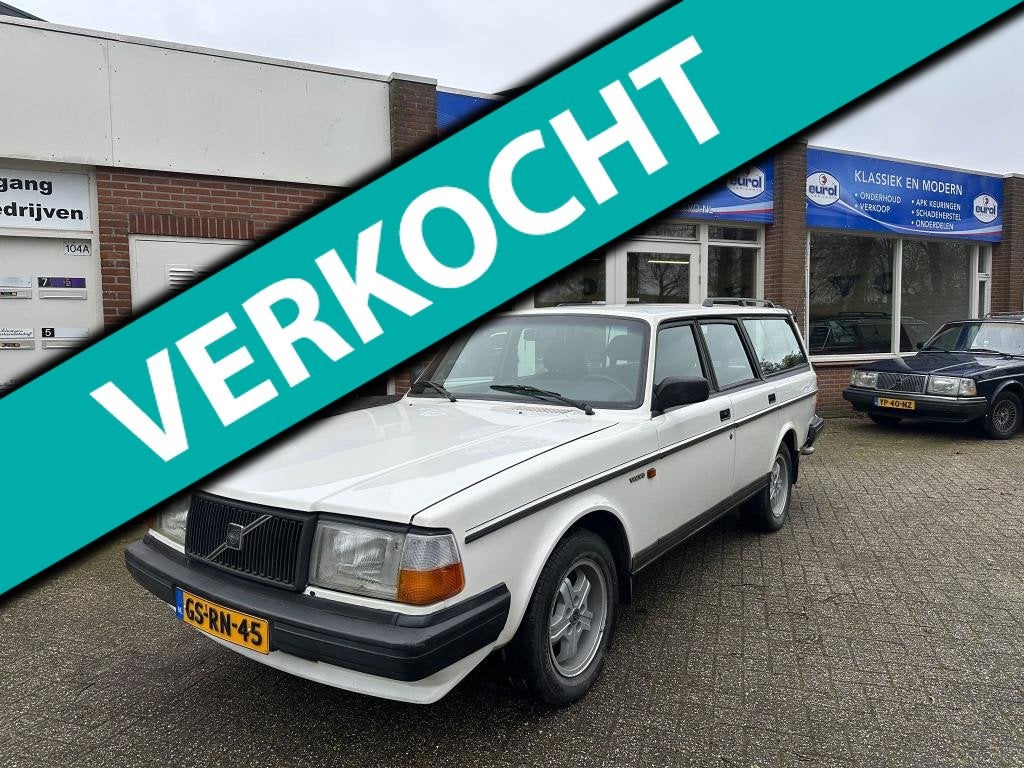 Volvo 240 Airco, Gebruikt, 4 cilinders, Wit, Origineel Nederlands