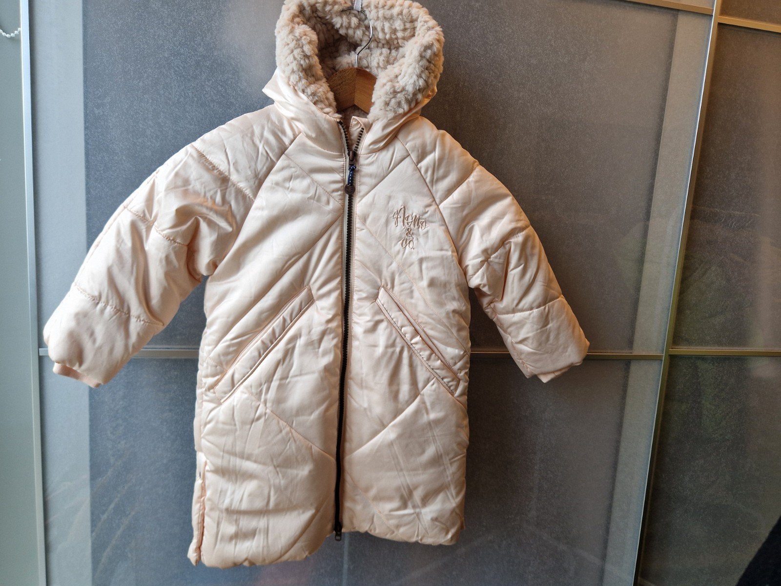 NIEUW Met Kaartje NONO Meisjes Winterjas Crème Maat 122/128, Kinderen en Baby's, Meisje, Nieuw, Ophalen of Verzenden, Nono