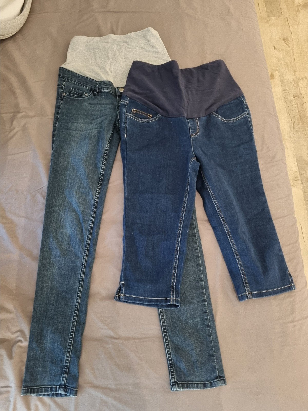Zwangerschapsbroeken, Ophalen of Verzenden, Zo goed als nieuw, Blauw, W28 - W29 (confectie 36)