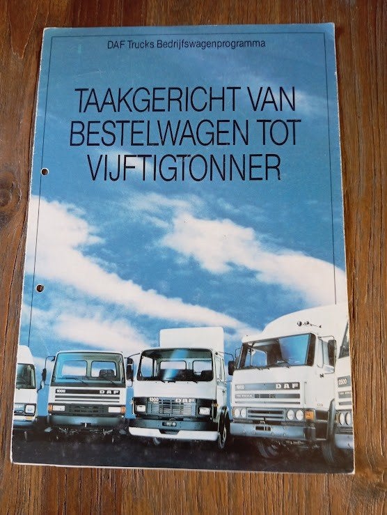 Daf Trucks Programma 1987 8 pag., Verzenden, Zo goed als nieuw, Overige merken