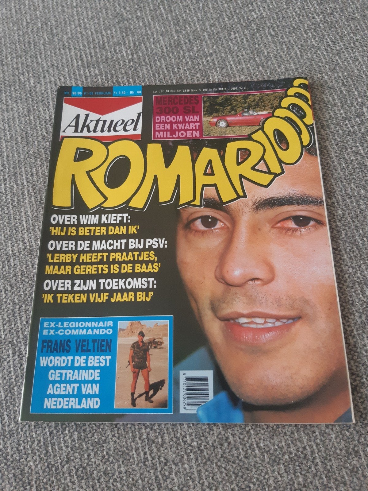 6.Aktueel 1990. Romario. Frans Veltien. Rene van der Gijp. J, Verzenden, 1980 tot heden, Tijdschrift