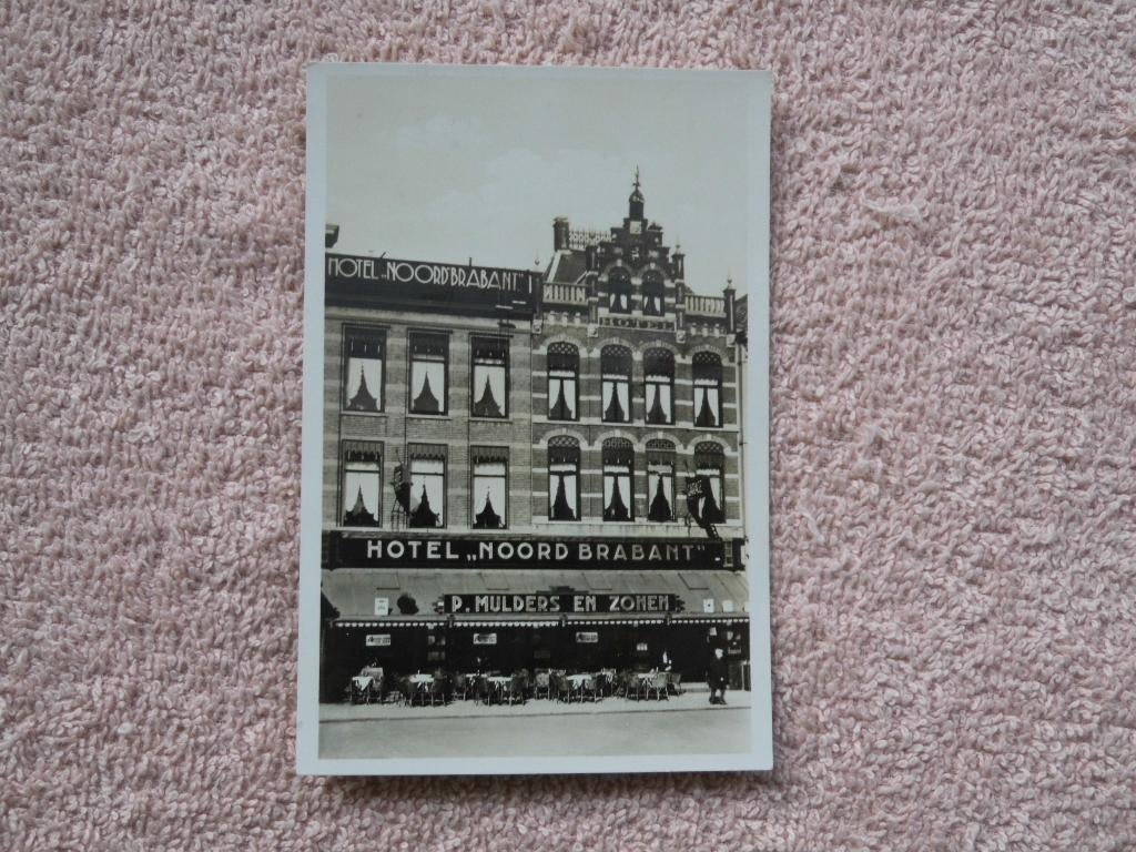 Hotel Noord Brabant , P. Mulders & zonen. s, Hertogenbosch, Verzamelen, Ophalen of Verzenden, 1920 tot 1940, Gelopen, Noord-Brabant