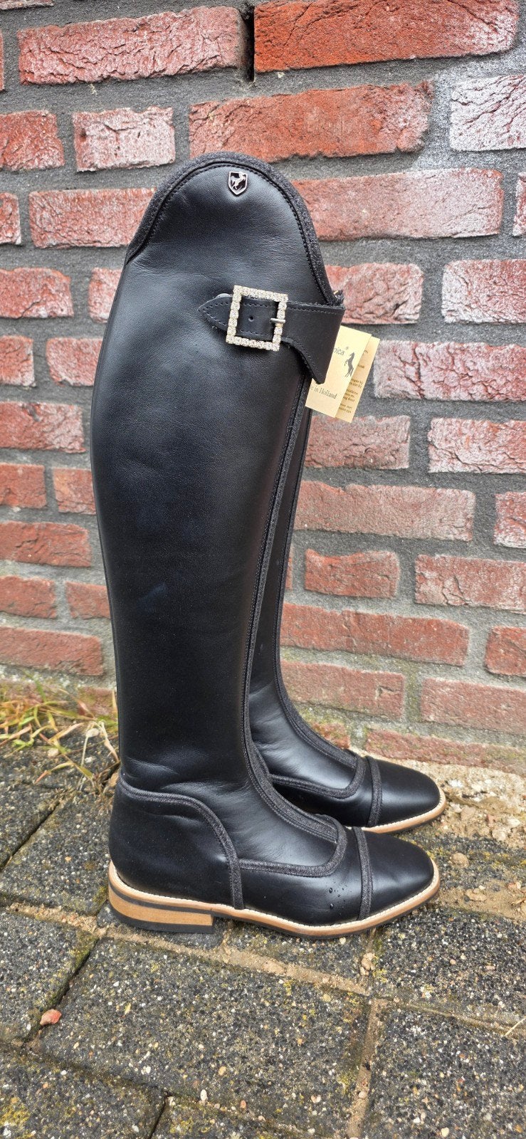Zwarte hurlingham met glitters maat 37 lipica rijlaarzen, Dieren en Toebehoren, Dressuur, Overige merken, Nieuw, Zwart