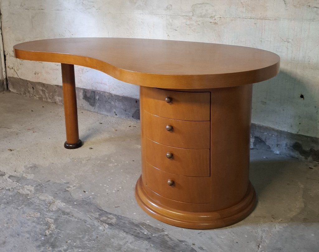 vintage bureau art deco 80's design, Ophalen, Gebruikt