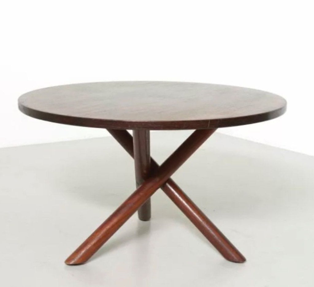 Vintage Design Eettafel 'plataan' - Gerard Geytenbeek ‘60, Ophalen, Gebruikt, 50 tot 100 cm, 150 tot 200 cm