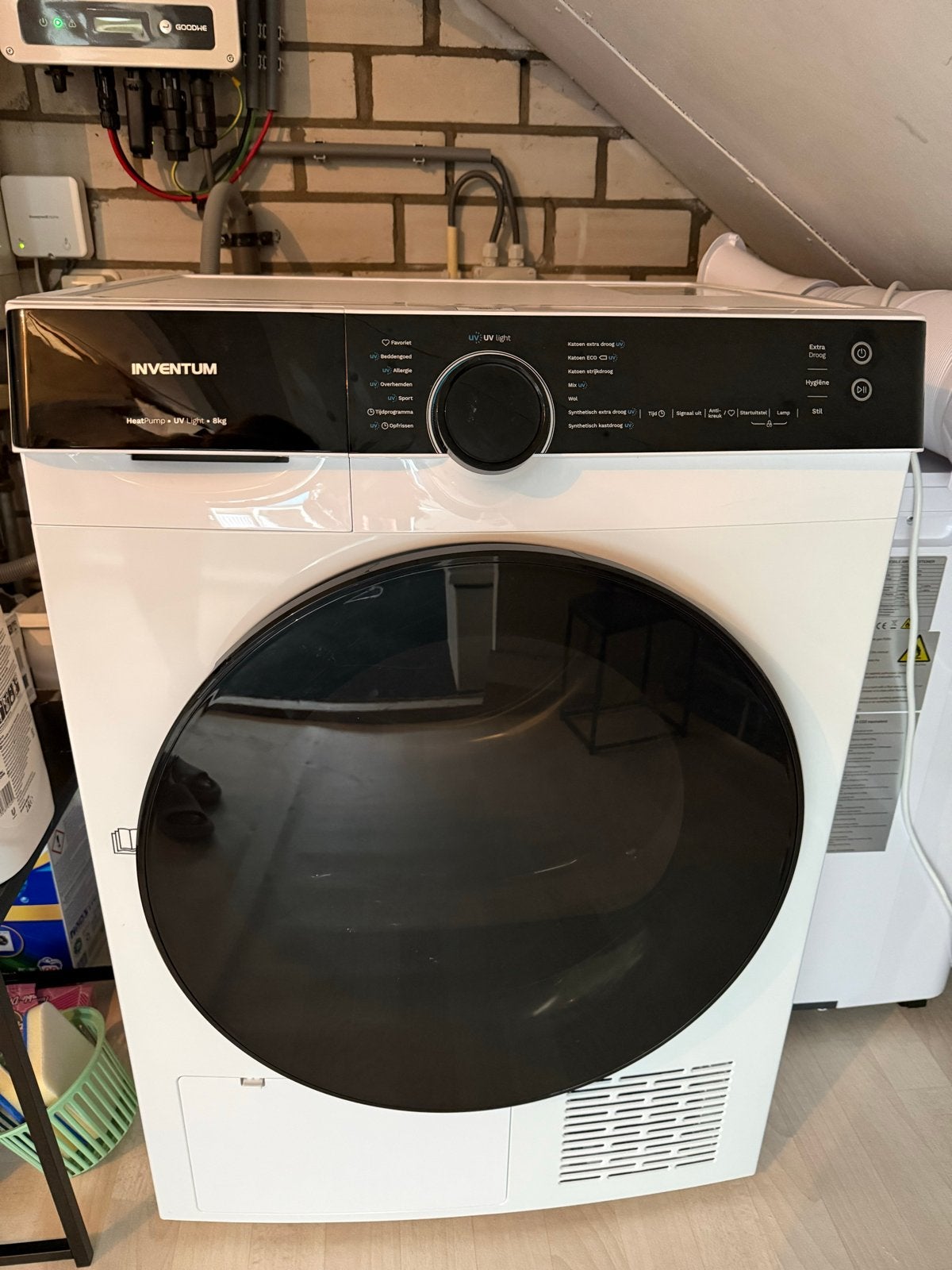 Inventum VDW8030W/01 warmtepompdroger - Zo goed als nieuw, Witgoed en Apparatuur, Wasdrogers, Ophalen, 8 tot 10 kg, Zo goed als nieuw