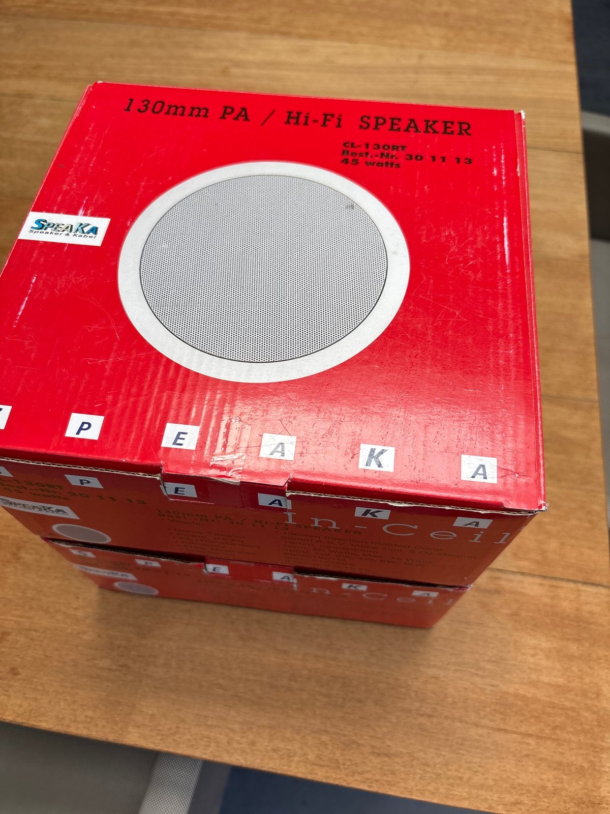 2 Nieuwe Speaka Inbouwspeakers - Actief/Passief te gebruiken, Overige merken, Overige typen, Nieuw, Ophalen of Verzenden