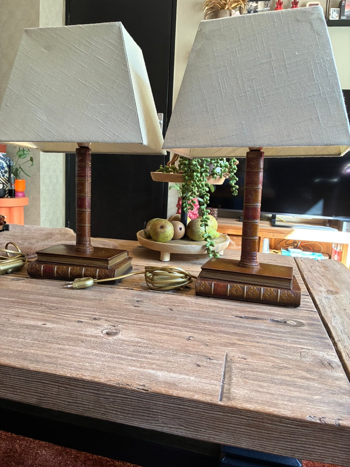 Faux book lampen, Huis en Inrichting, Ophalen, Zo goed als nieuw