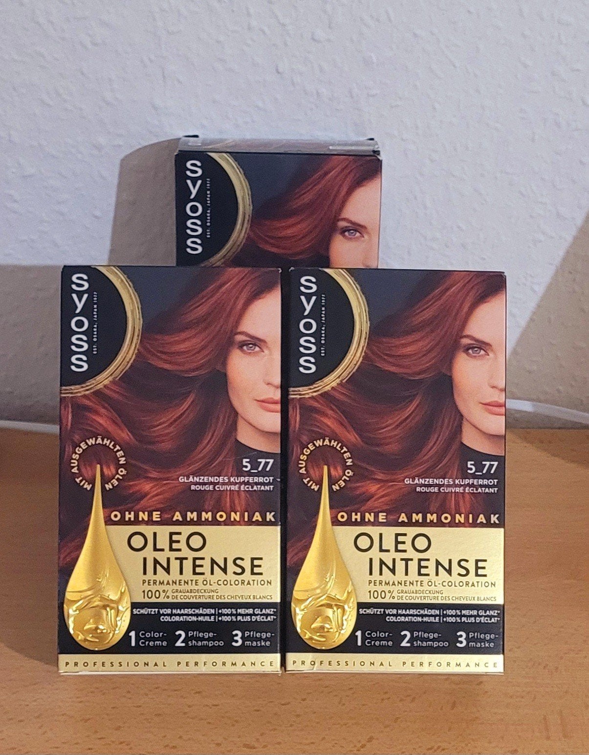 NIEUW van Syoss 3x kleur 5.77 koper rood, Ophalen, Nieuw, Haarverzorger of -hersteller