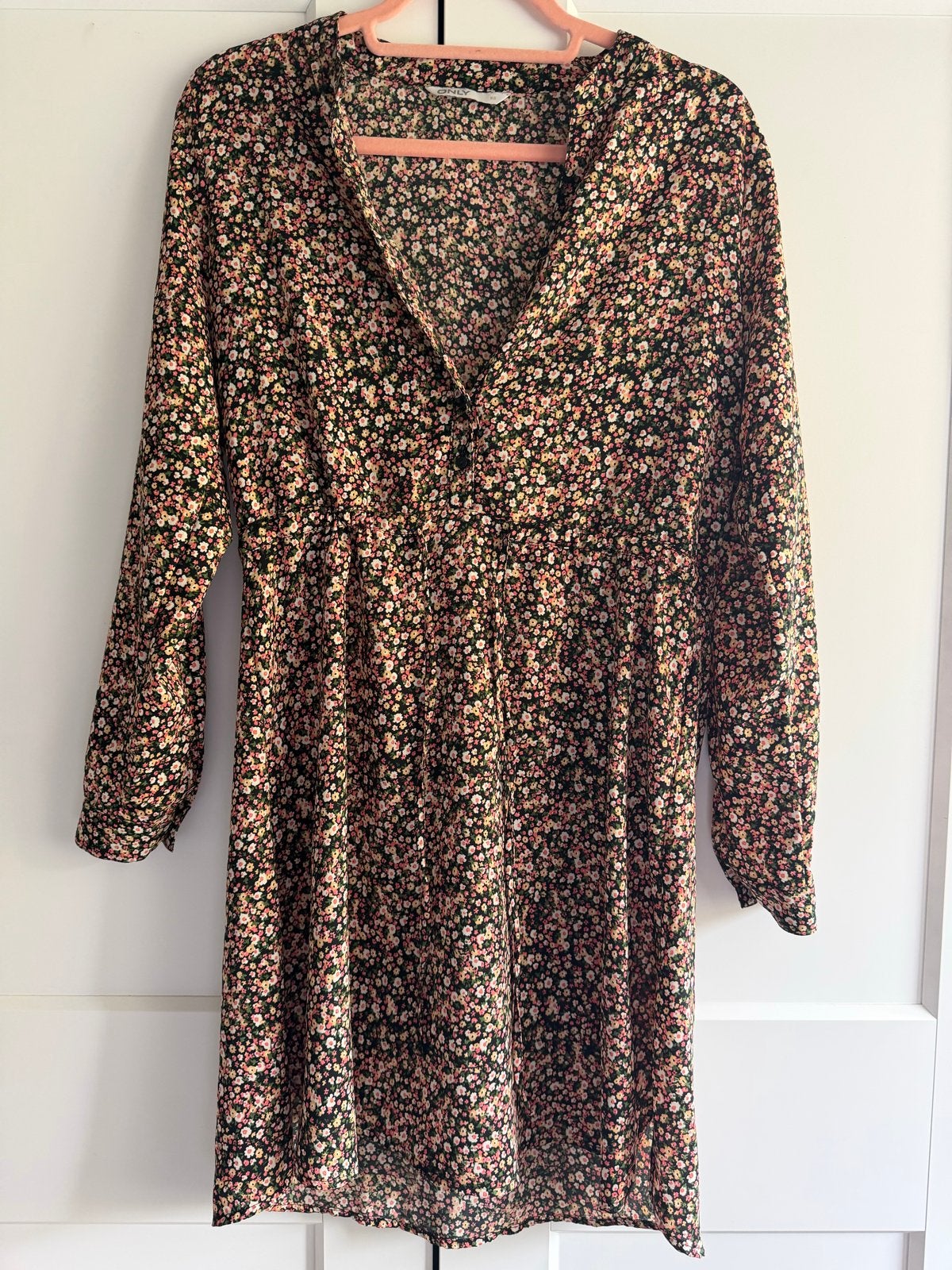 Only jurk met bloemenprint, Meerkleurig, Ophalen of Verzenden, Zo goed als nieuw, Maat 34 (XS) of kleiner