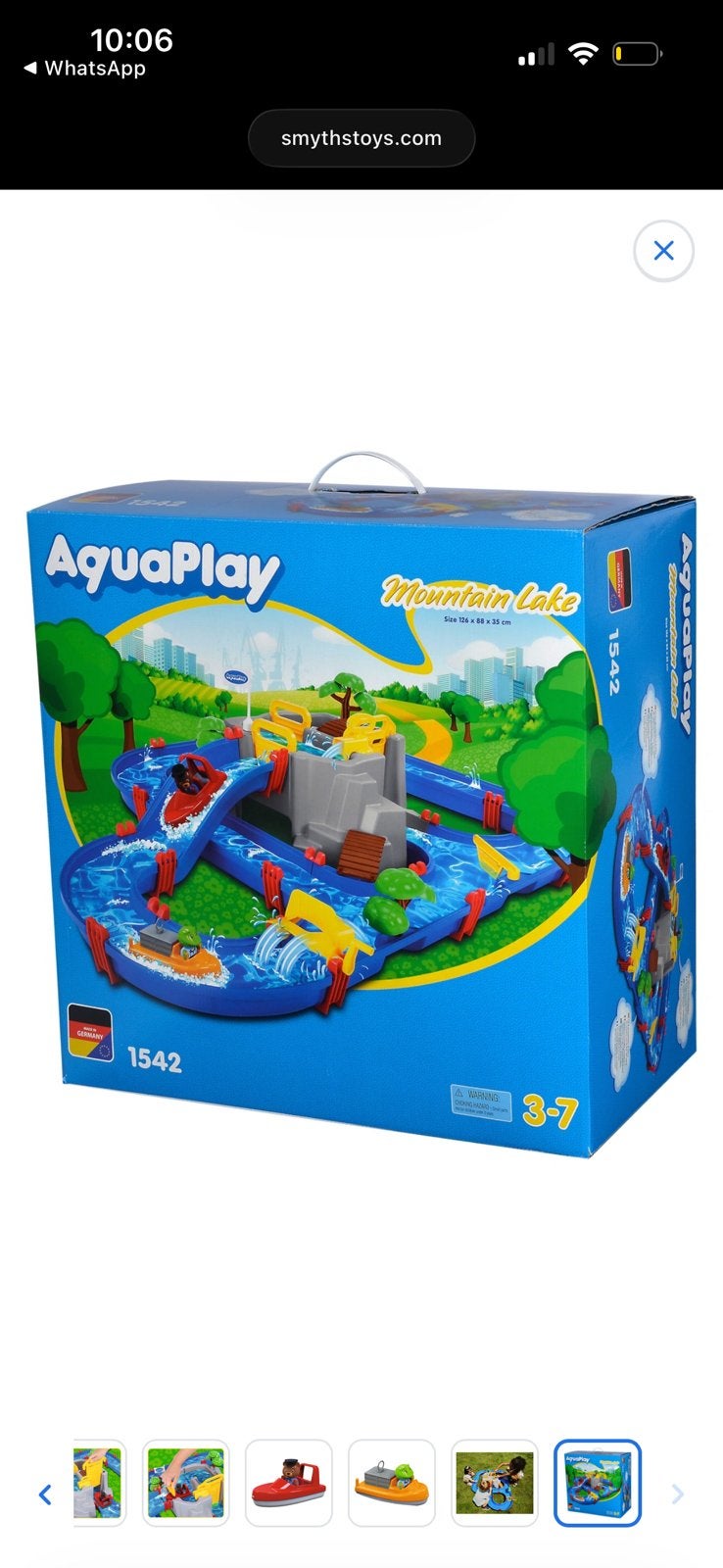 AquaPlayWaterbaan MountainLake Watertafel met Waterspeelgoed, Ophalen, Zo goed als nieuw