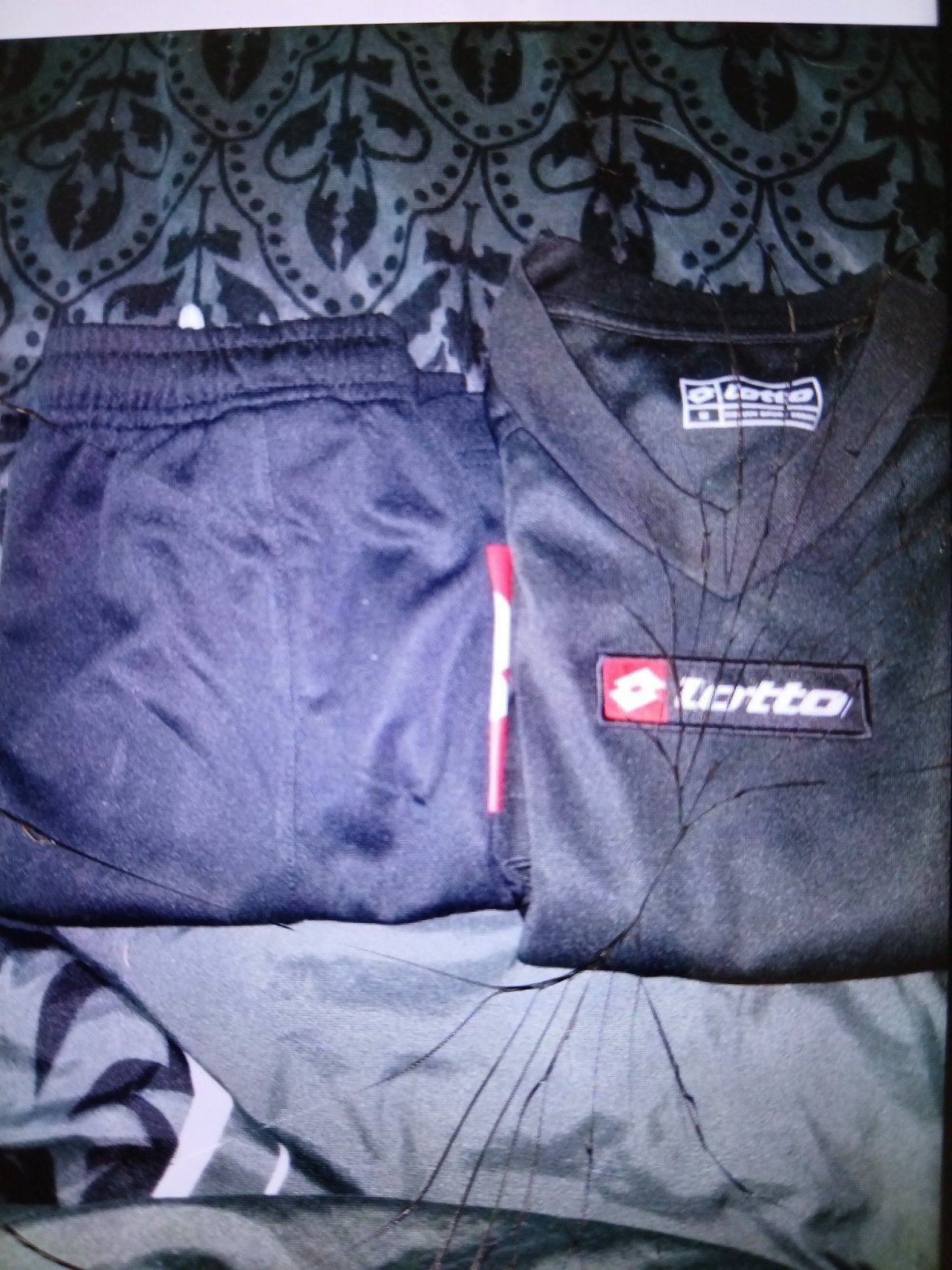 Lotto setje. Broek en shirt. Maat M., Lotto, Maat 48/50 (M), Zwart, Ophalen of Verzenden
