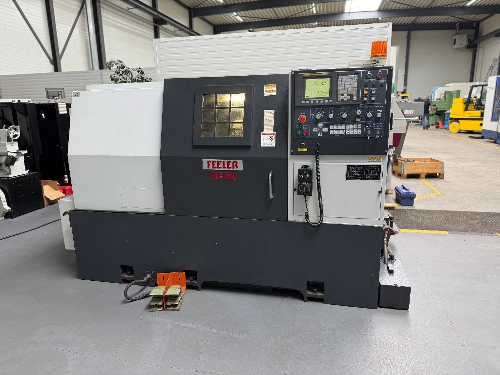 CNC-Draaibank FEELER FTC-20L, Ophalen of Verzenden, Metaaldraaibank, Computergestuurd (Cnc), Gebruikt