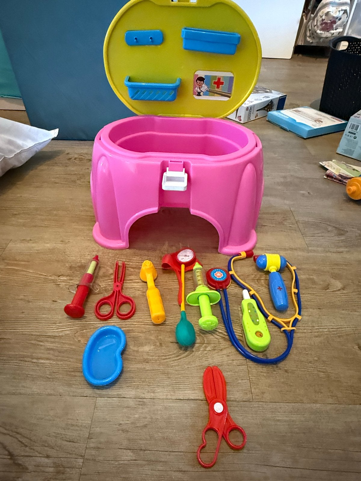 Complete Dokter Speelset voor Kinderen - Roze Koffer, Ophalen of Verzenden, Gebruikt, Jongen of Meisje
