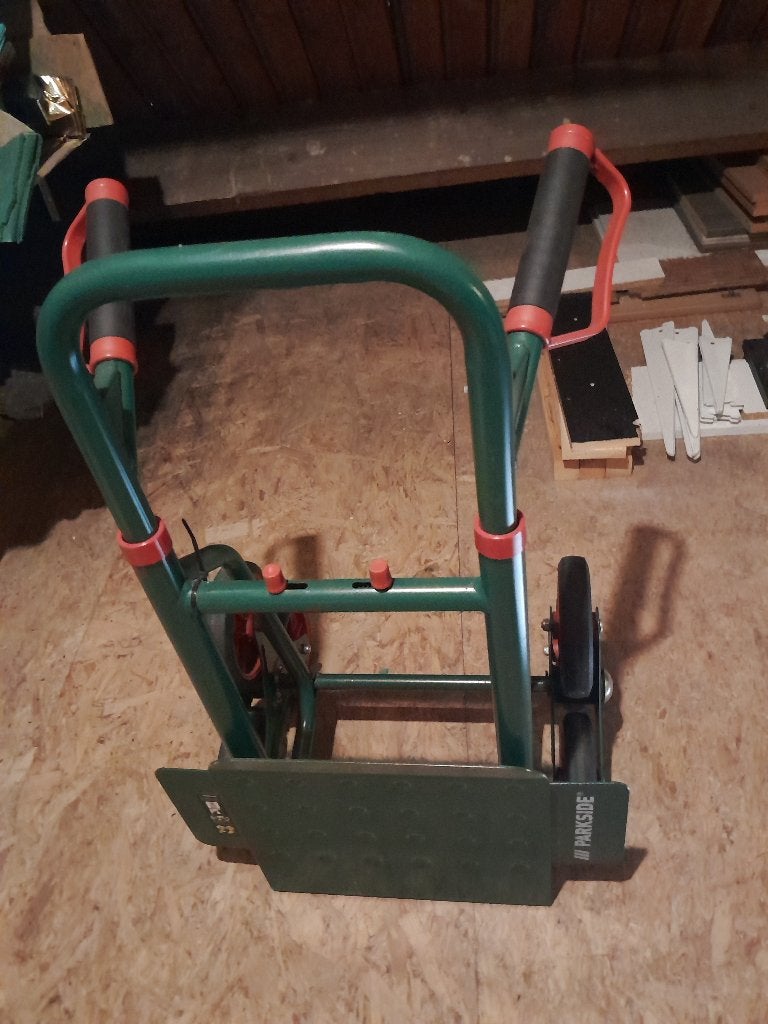 Rolwagentje zwaar uitgevoerd, Doe-het-zelf en Verbouw, Transportwagens, 100 liter of meer, Ophalen, Zo goed als nieuw, Transportkar