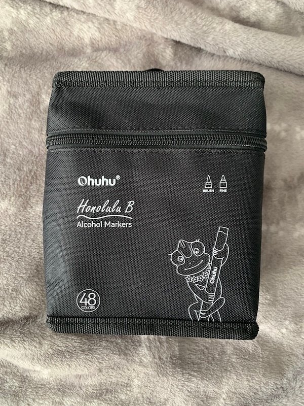 Ohuhu tas voor stiften 48 stuks NIEUW, Ophalen of Verzenden, Zo goed als nieuw, Overige typen