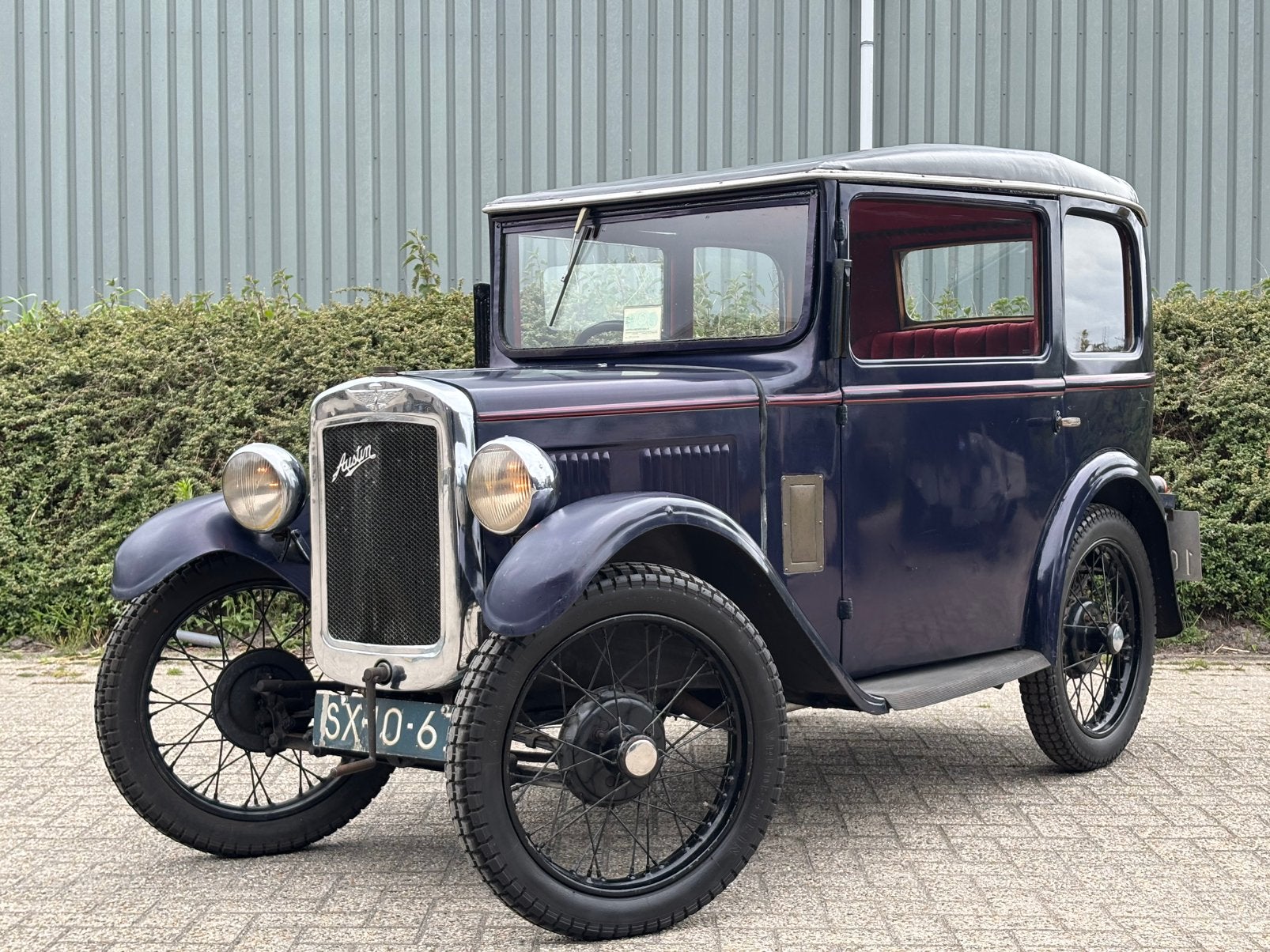 Austin Seven RL Saloon 1930 / Oldtimer / Klassieker/ Pre-war, Auto's, Blauw, 747 cc, Handgeschakeld, Sedan