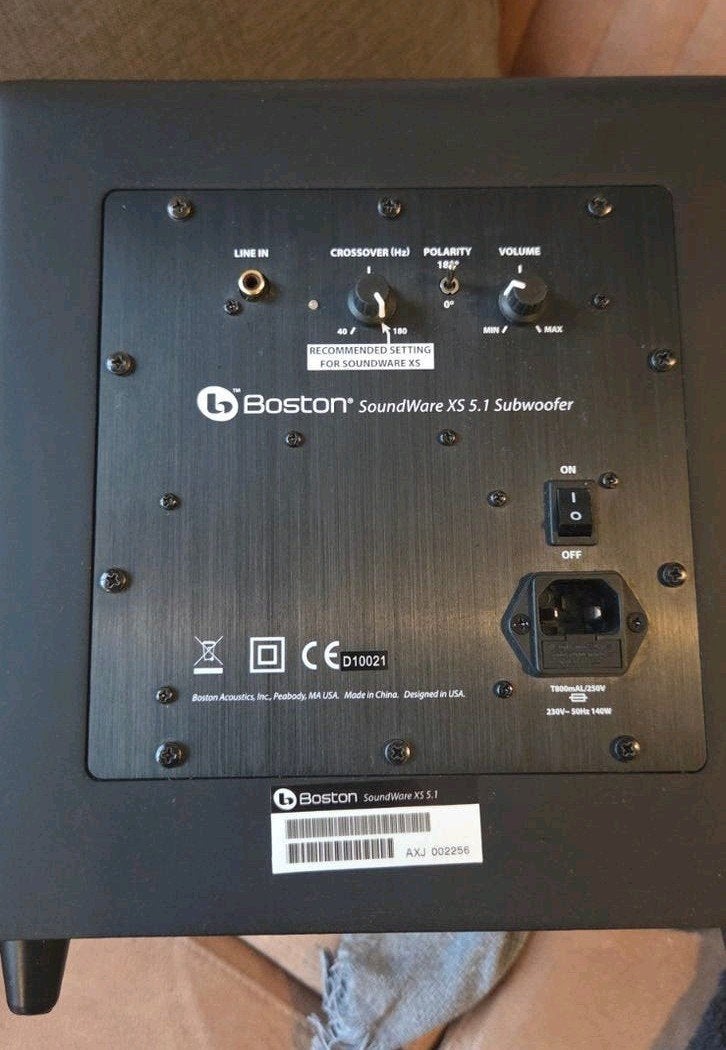 Boston SoundWare XS 5.1 Subwoofer, Overige merken, Subwoofer, Ophalen of Verzenden, Zo goed als nieuw
