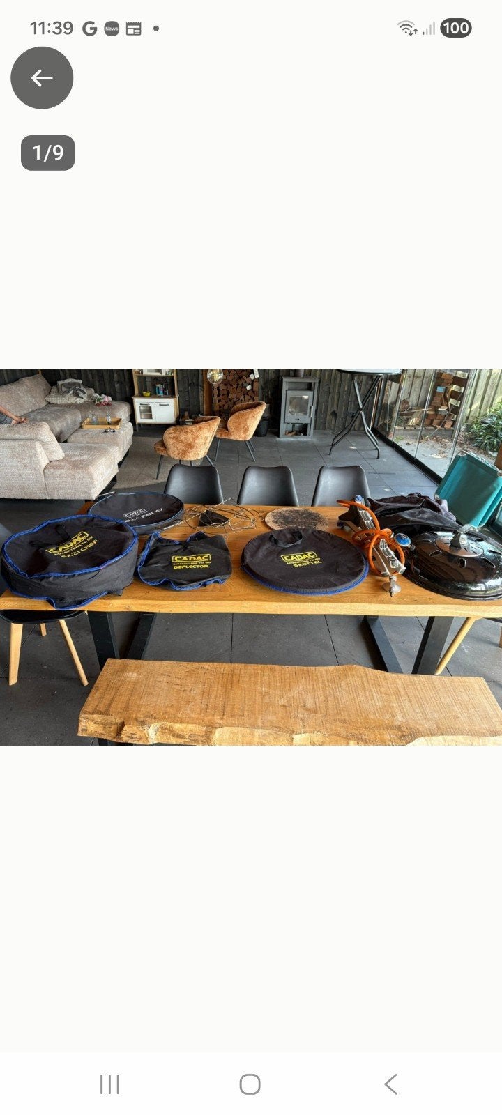 Cadac Skottelbraai set met accessoires, Tuin en Terras, Gasbarbecues, Ophalen of Verzenden, Gebruikt, Cadac