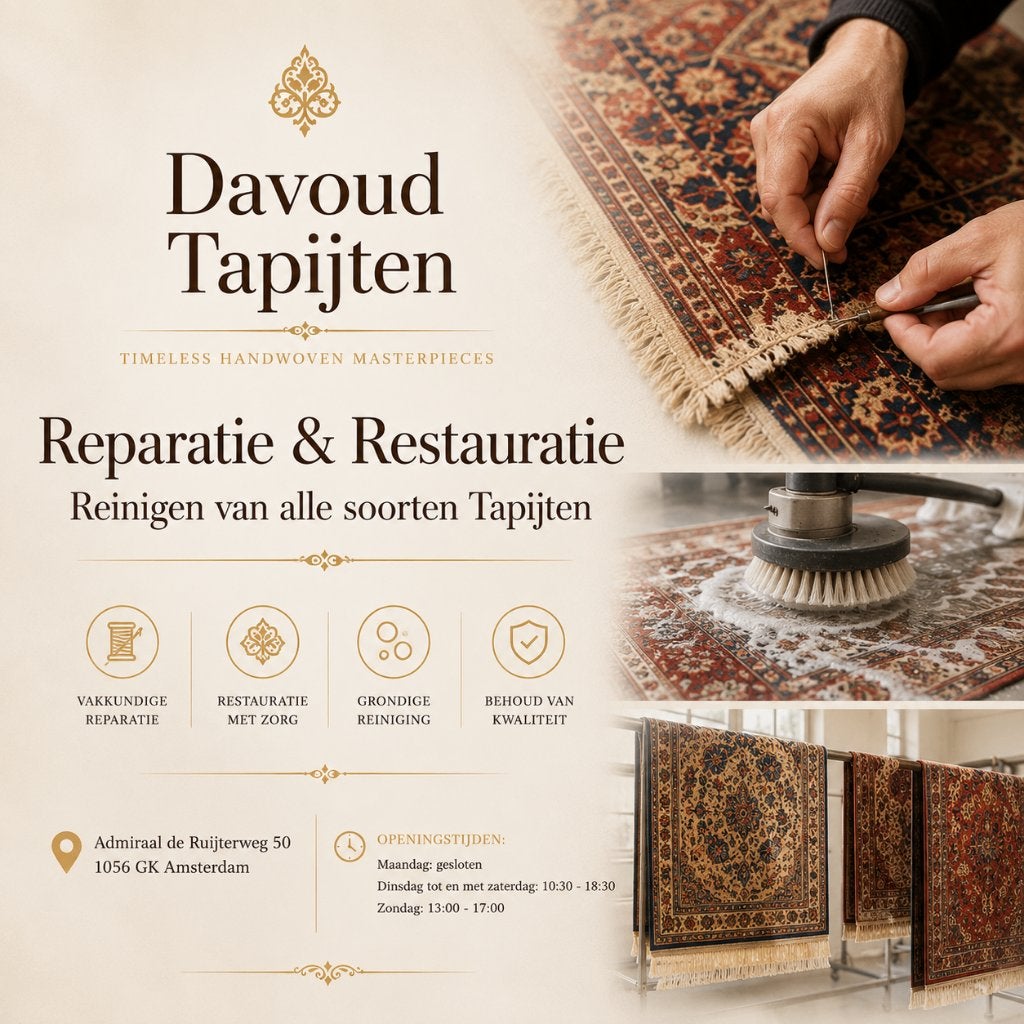 Reinigen van alle soorten Tapijten - Reparatie & Restauratie