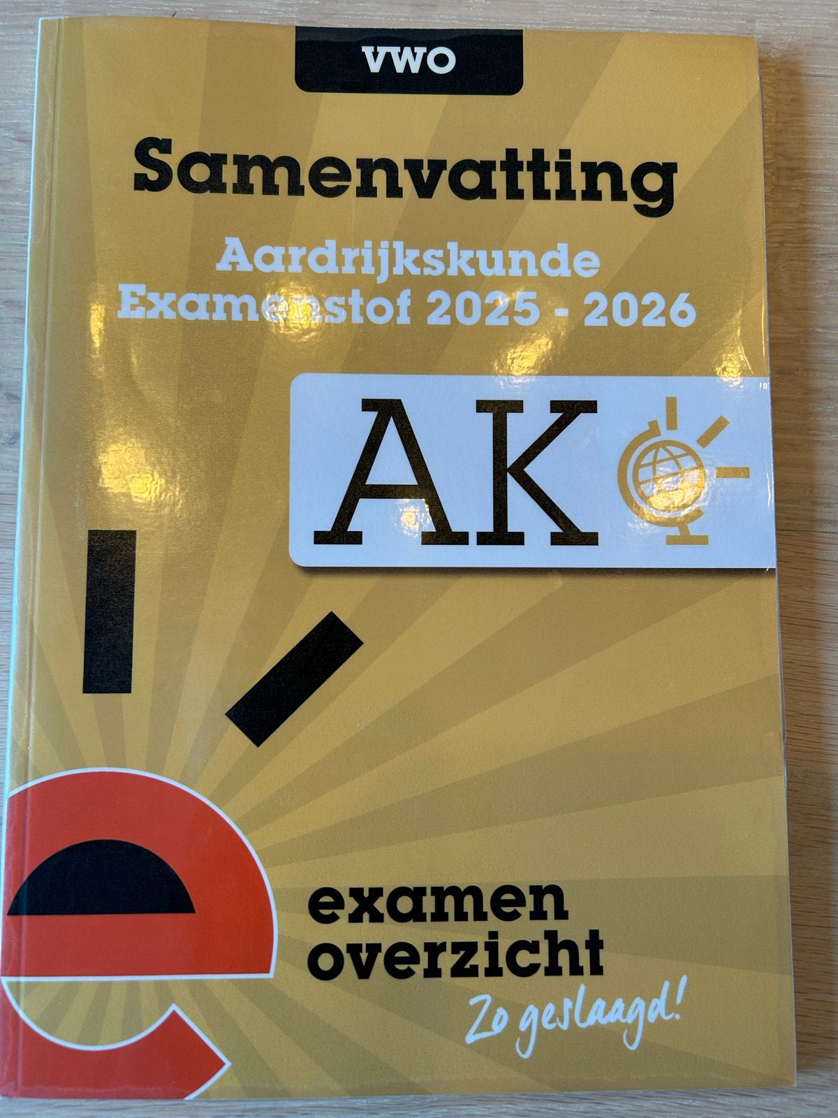 VWO Samenvatting Aardrijkskunde Examenstof 2025-2026, Ophalen of Verzenden, Gamma, Zo goed als nieuw