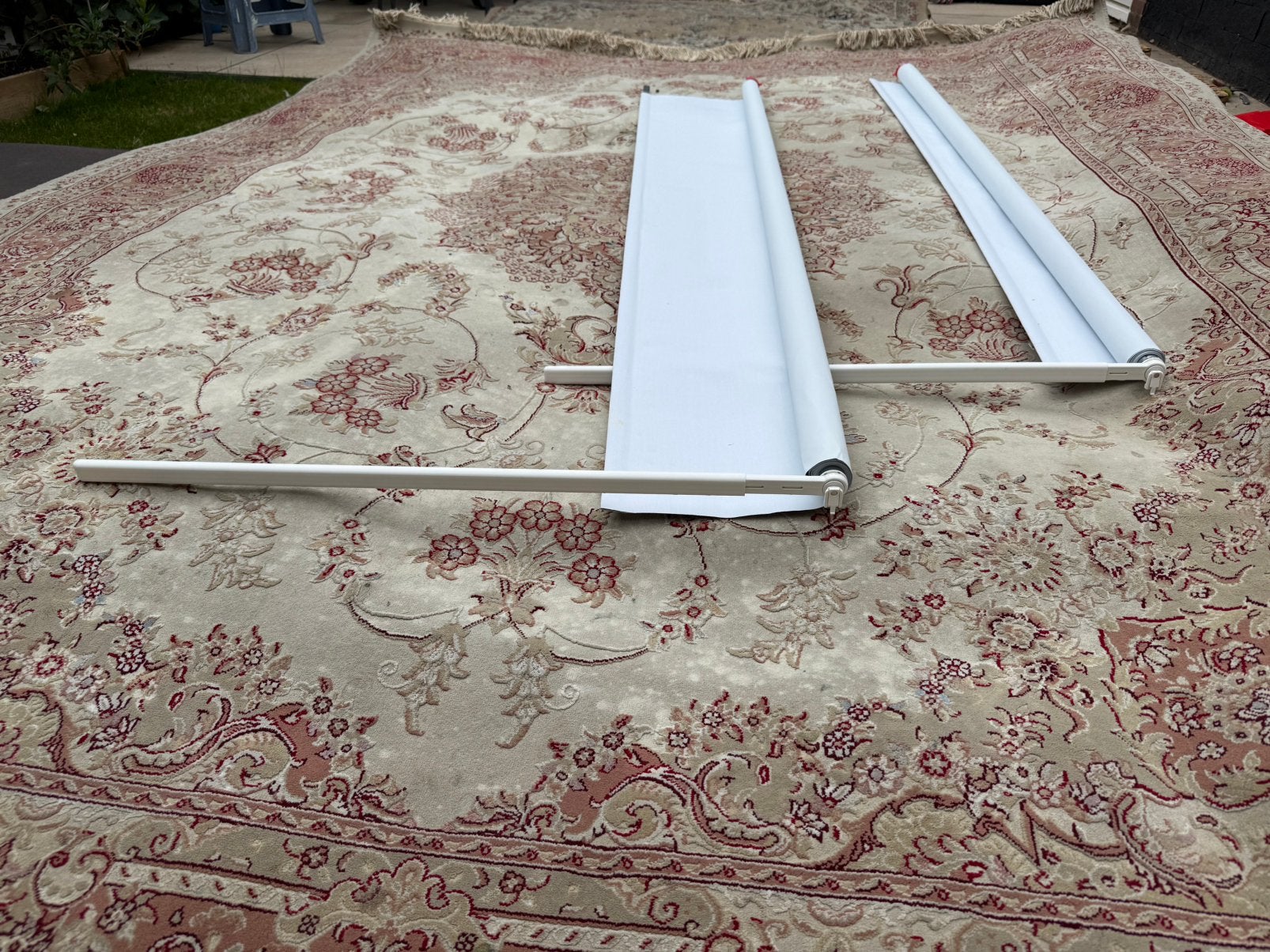2x Nieuw IKEA verduisterend rolgordijn – Wit, Ophalen, Verduisterend, Wit, Zo goed als nieuw
