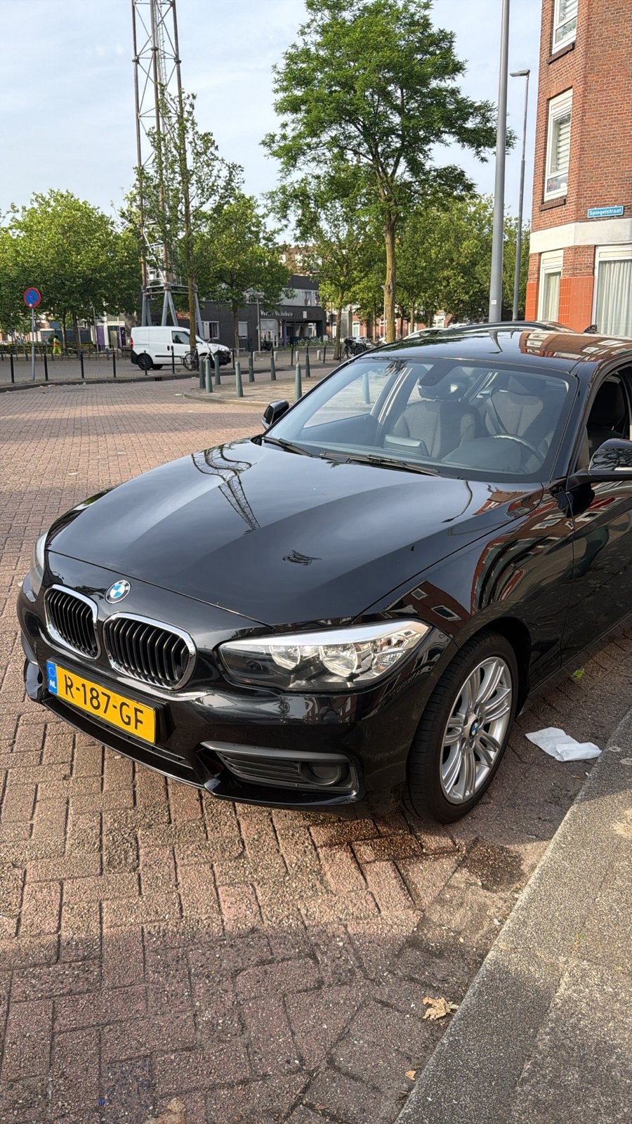 BMW 1-Serie 116i 109pk 2015 Zwart, Auto's, BMW, 1-Serie, Achterwielaandrijving, 1280 kg, Zwart