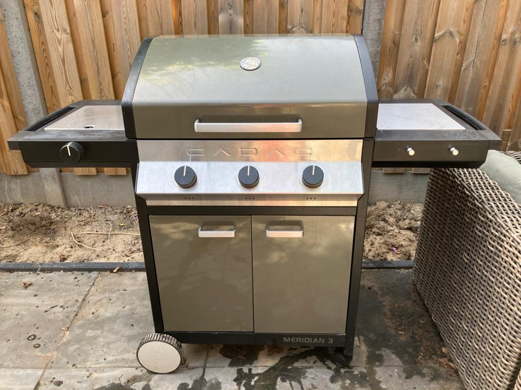 Cadac Meridian 3 Gasbarbecue met zijbrander BBQ, Ophalen, Gebruikt