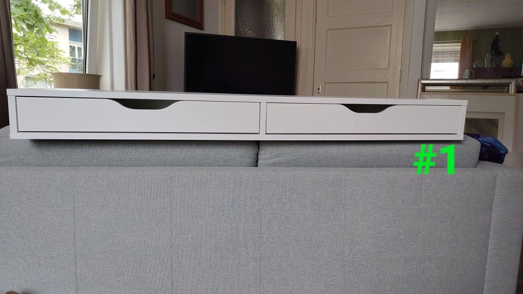 2 x Ekby Alex plank met lades, Huis en Inrichting, Ophalen, Gebruikt