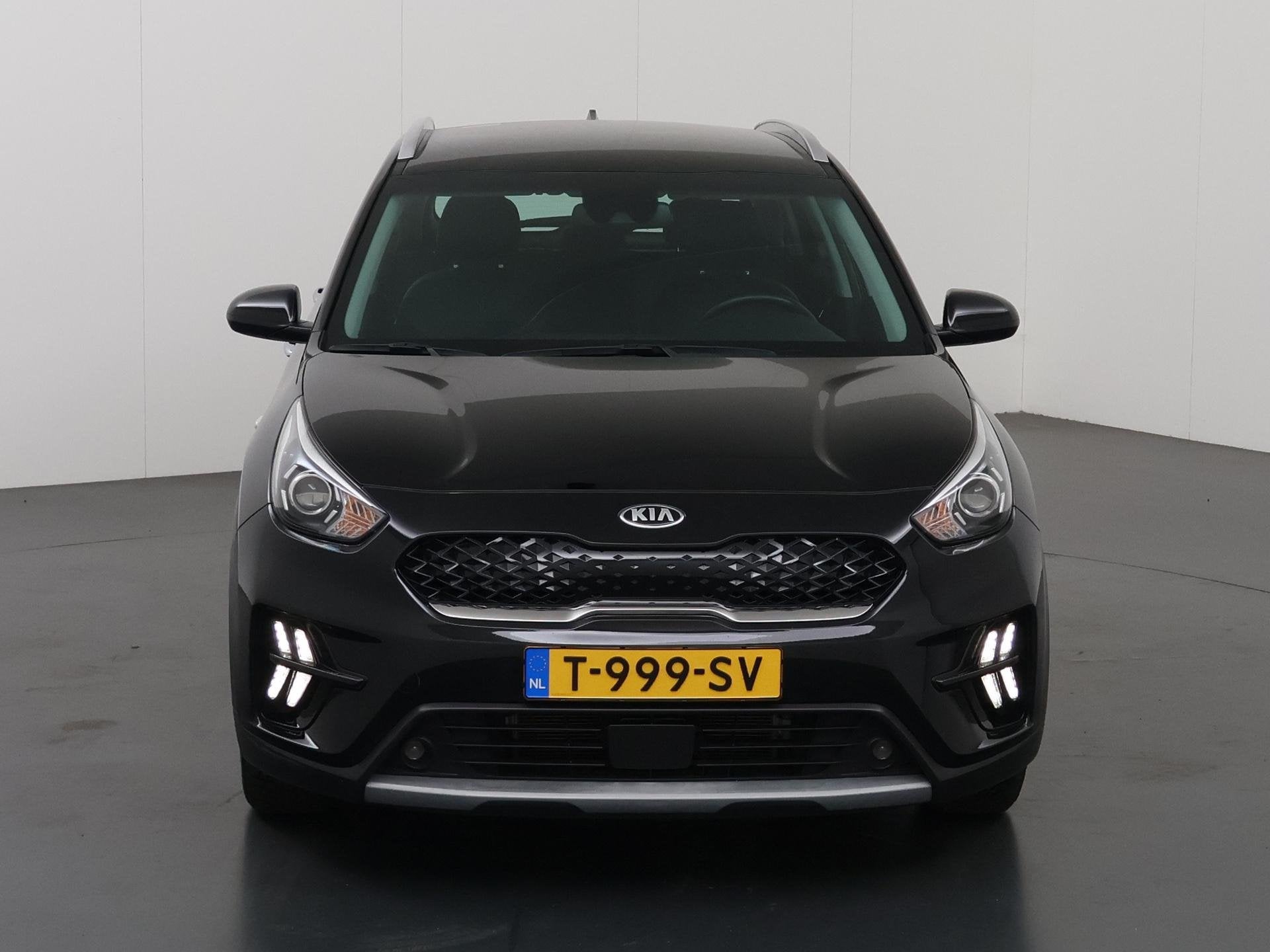 Kia Niro 1.6 GDi Hybrid DynamicPlusLine | Stoel/Stuurwielver, Auto's, Gebruikt, Euro 6, 2 kWh, Zwart