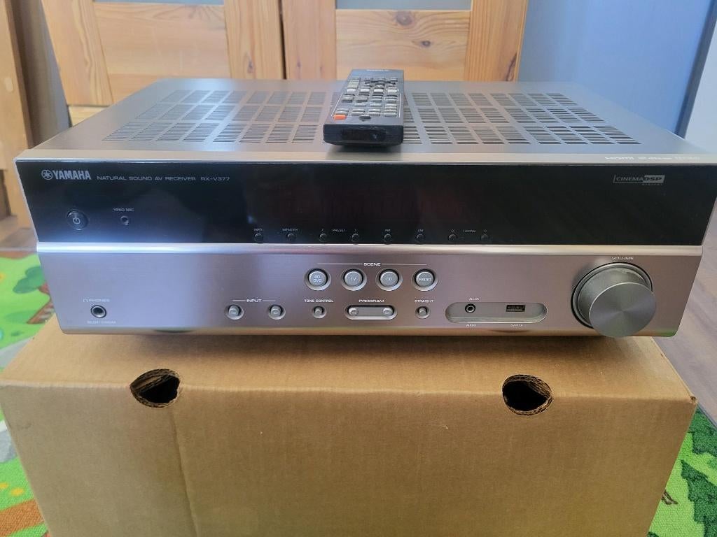 5.1 Yamaha versterker RX-V377, Audio, Tv en Foto, Versterkers en Receivers, Ophalen, Gebruikt, Yamaha, 60 tot 120 watt