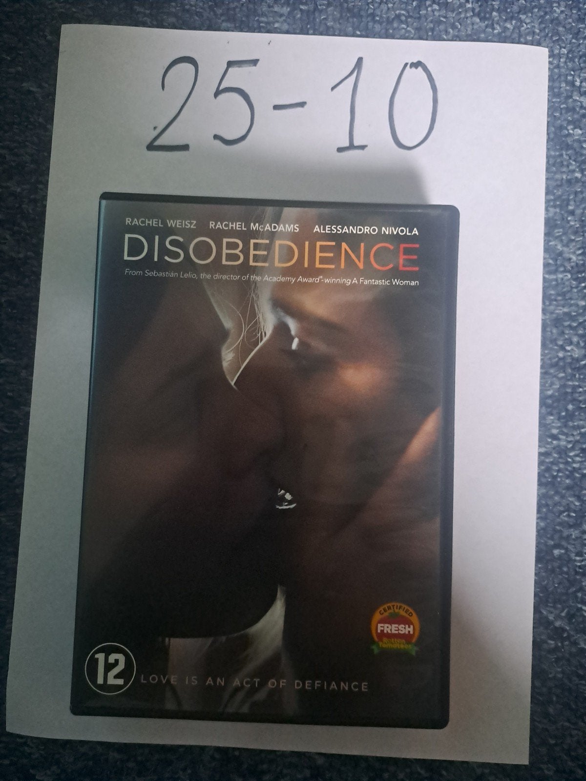 Disobedience DVD - Romantisch drama met Rachel Weisz, Vanaf 12 jaar, Ophalen of Verzenden, Zo goed als nieuw, Romantiek