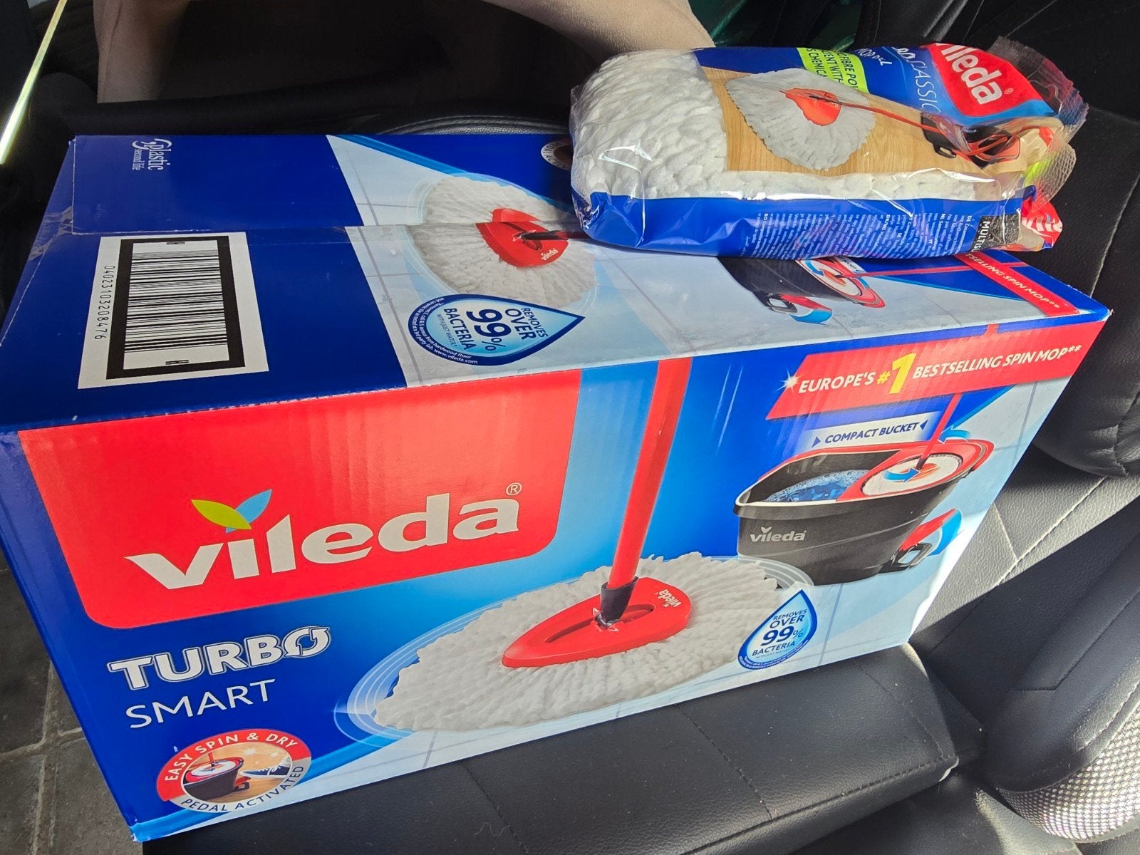 Vileda Turbo Smart Dweil, Huis en Inrichting, Schoonmaakartikelen, Ophalen of Verzenden, Mop of Dweil