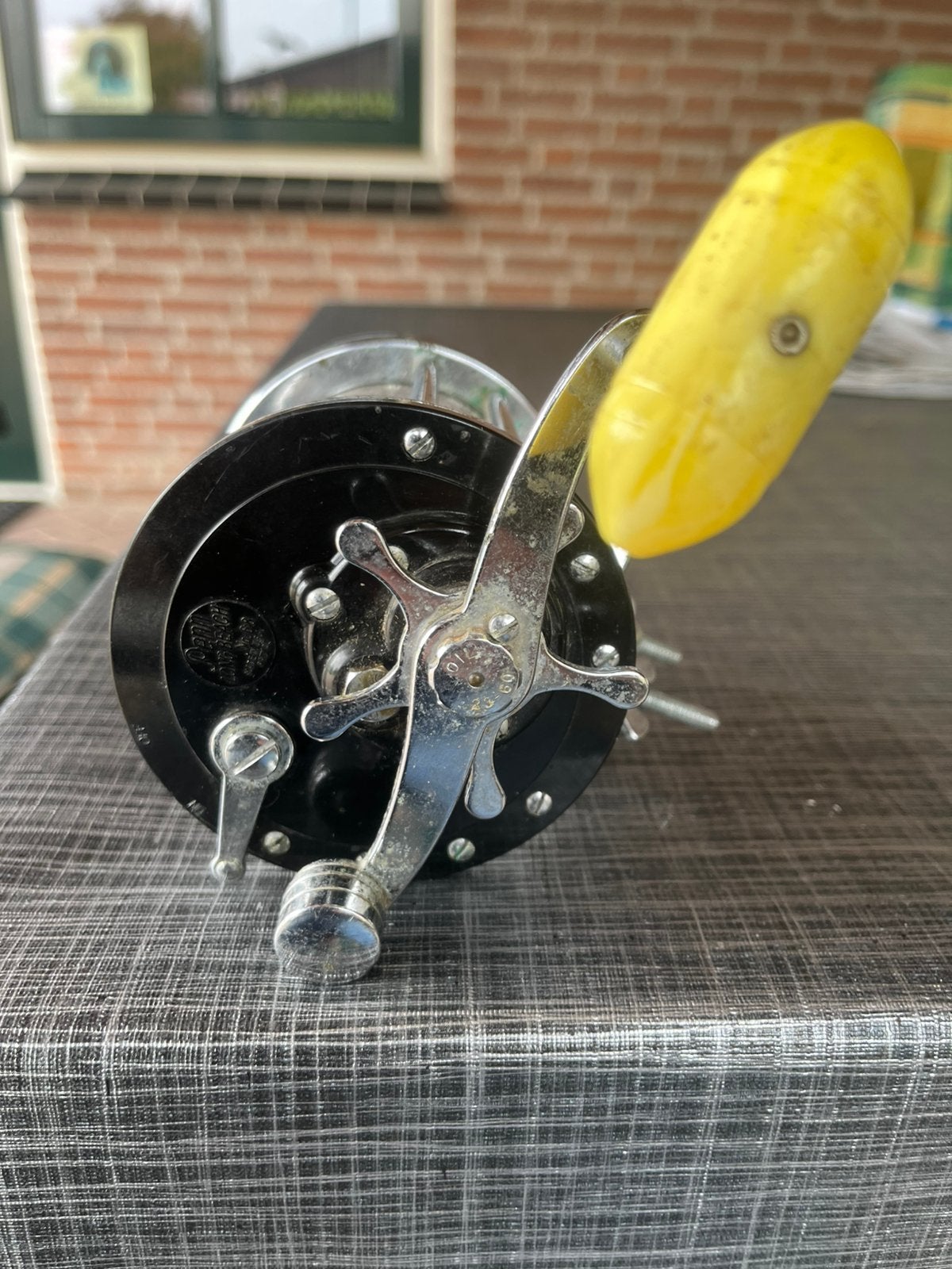 Te koop reel van Penn nr 68 long beach, Ophalen, Gebruikt, Molen