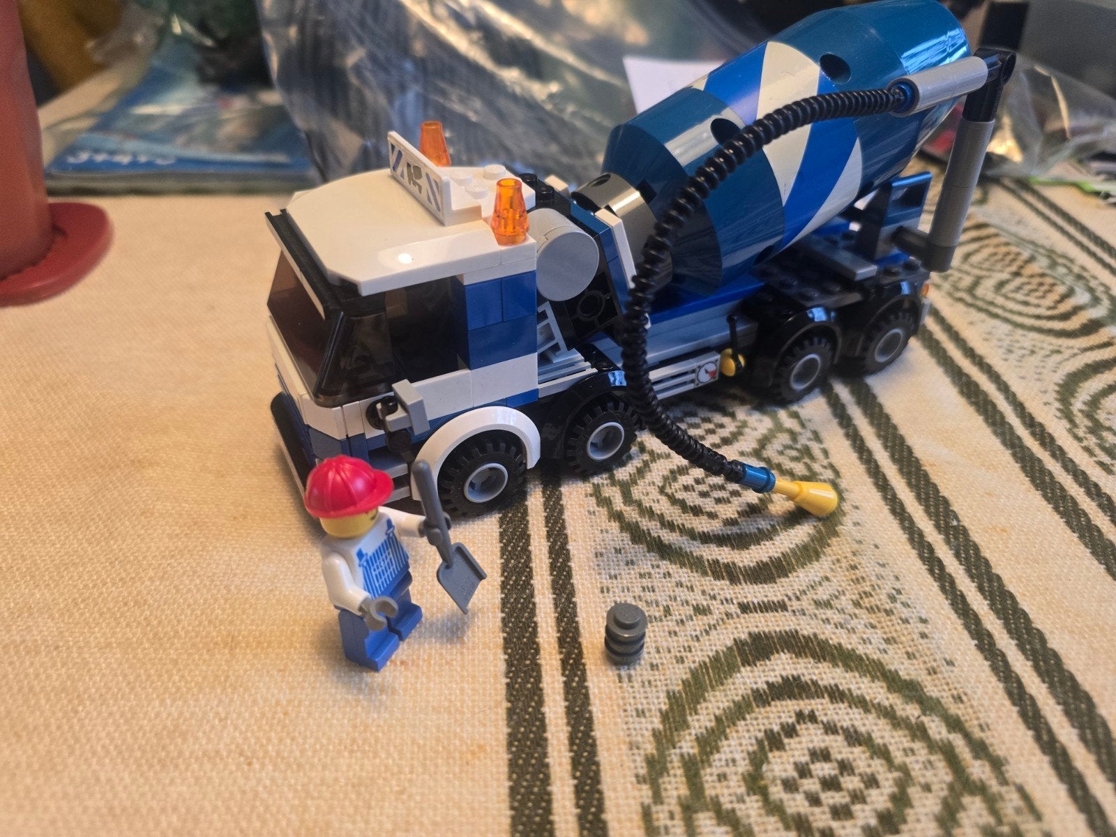 LEGO City 7990 Cementmixer met Minifiguur en Boekje, Lego, Ophalen of Verzenden, Complete set, Inclusief instructies