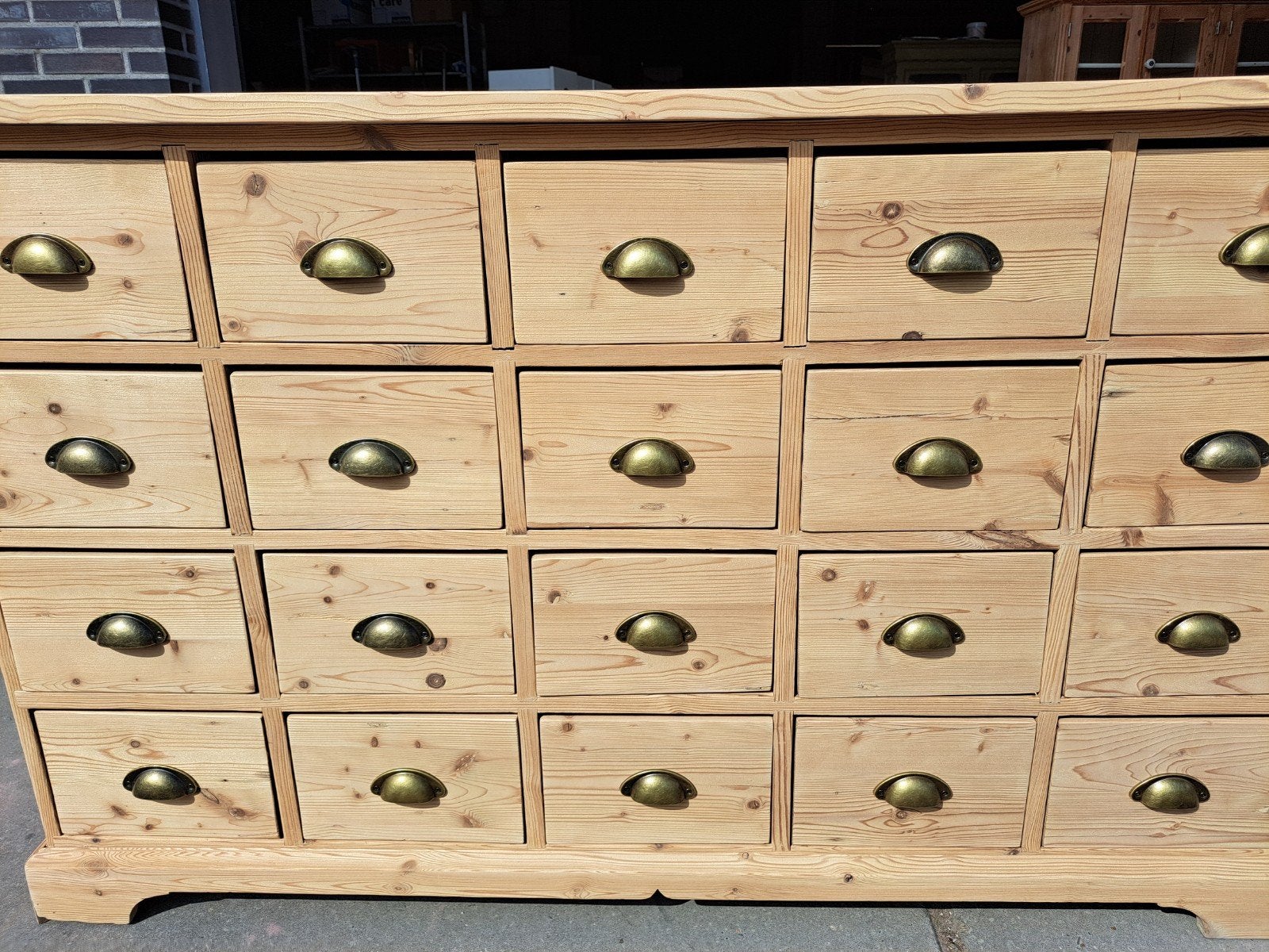 Oud grenen ladekast gezandstraald geschuurd refurbished, Ophalen, RoDeKo Volendam, R.kooij65@gmail.com, 100 tot 150 cm
