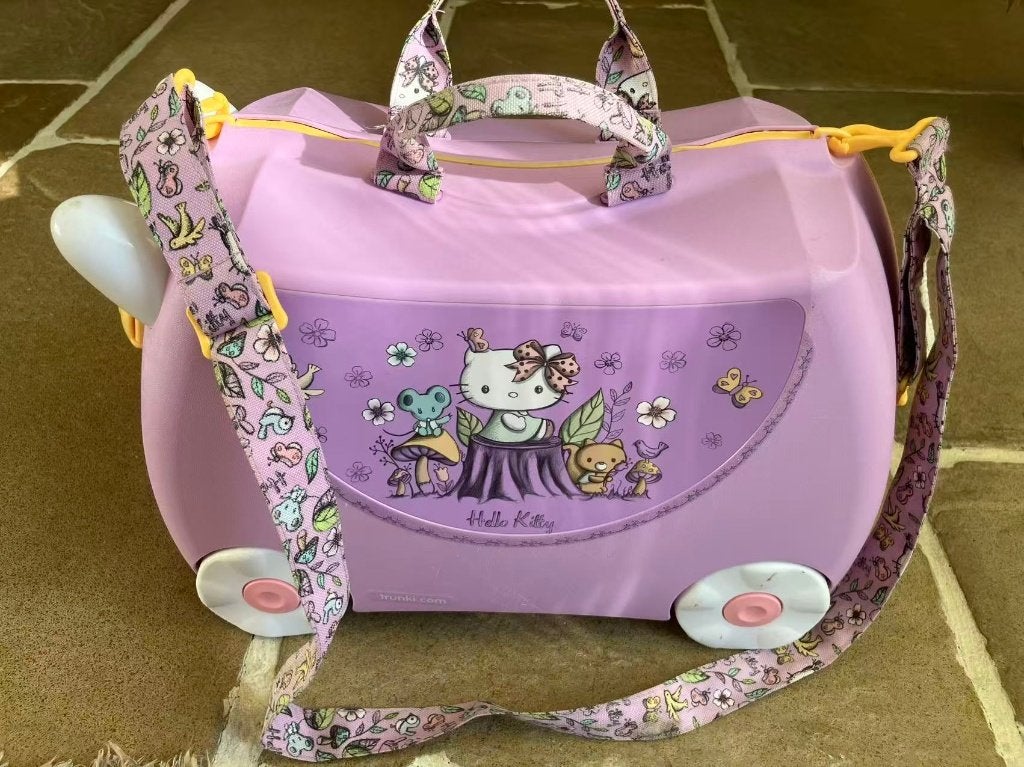 Hello Kitty cabinekoffer, Sieraden, Tassen en Uiterlijk, Koffers, Ophalen, Hard kunststof, Minder dan 50 cm, Zo goed als nieuw